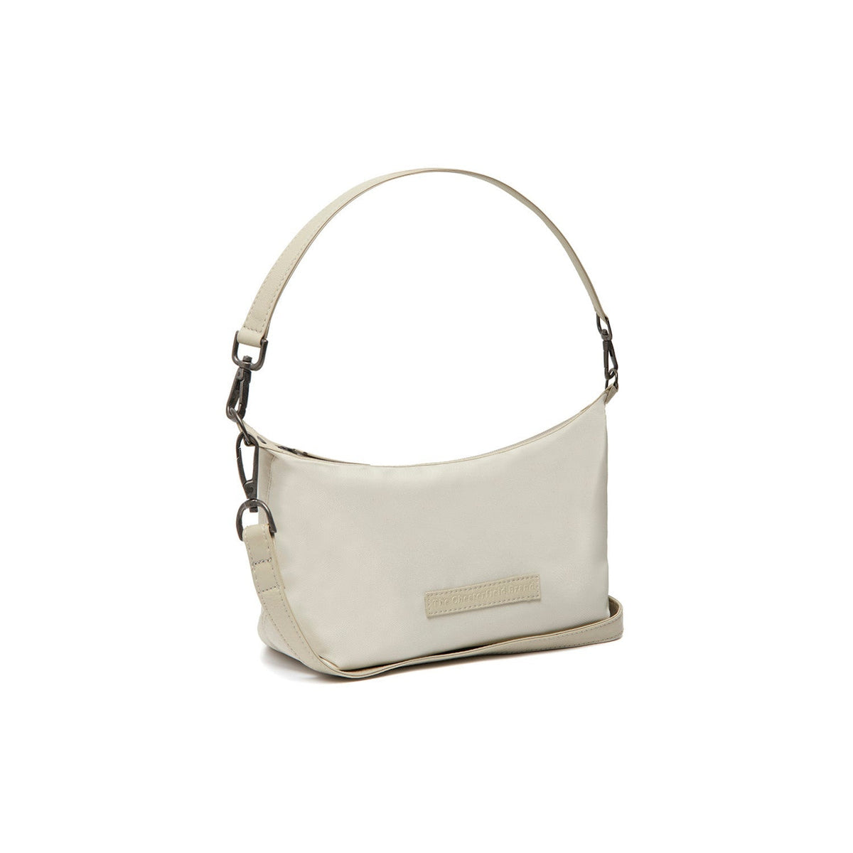 Off White Leather Shoulder Bag Lovund, front view