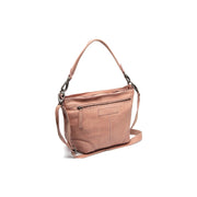 Lucy Full-Grain Leather Shoulder Bag para Mujer in Classic 100% Full-Grain Leather - Full Exterior Front Profile View | Comprar online