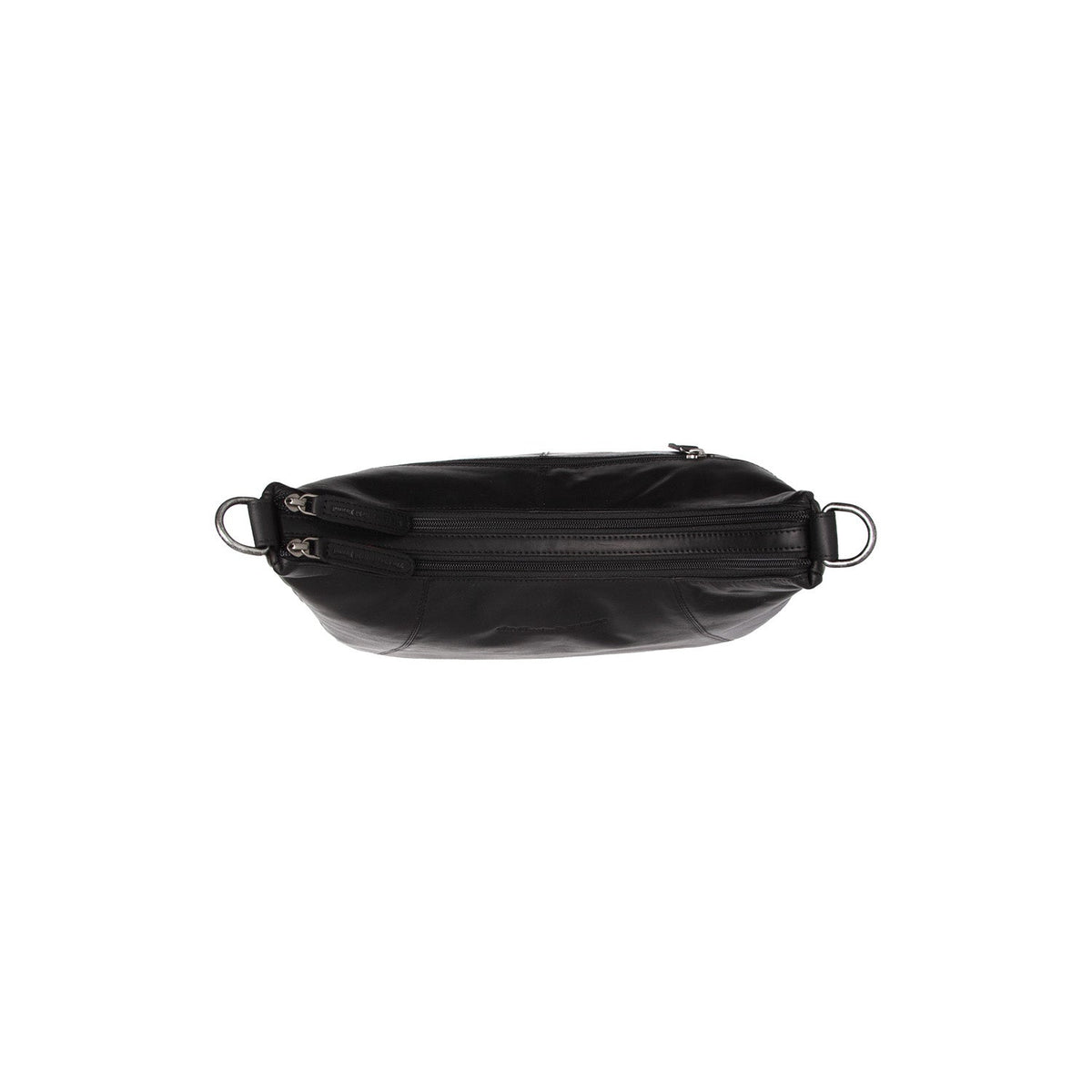 Solid Antique Brass Hardware &amp; Heavy-Duty Dual Zipper Detail on Marle Bolso de hombro de cuero flor