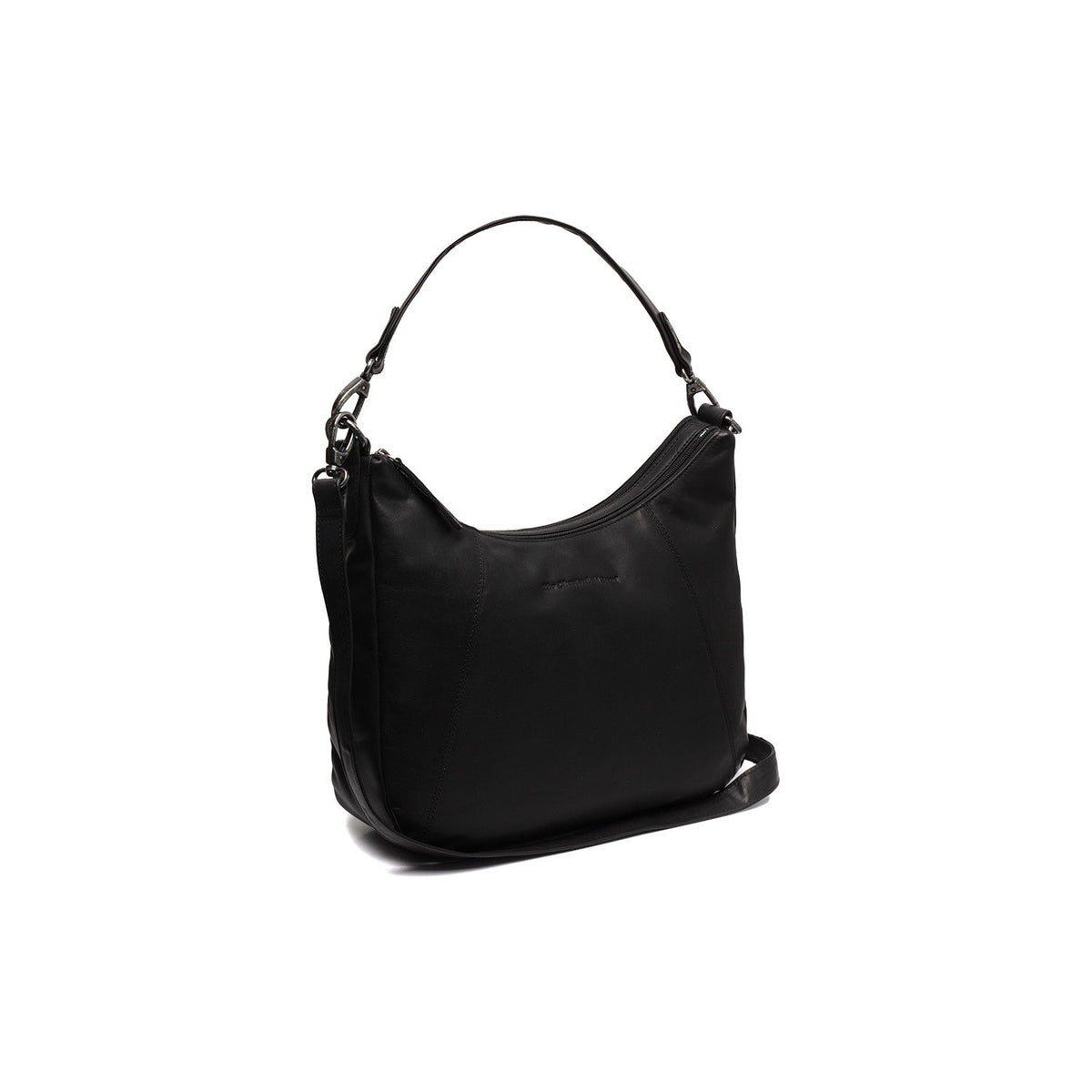 Marle Bolso de hombro de cuero flor in Classic 100% Full-Grain Leather - Full Exterior Front Profile View | Comprar online