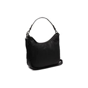 Marle Bolso de hombro de cuero flor in Classic 100% Full-Grain Leather - Full Exterior Front Profile View | Comprar online