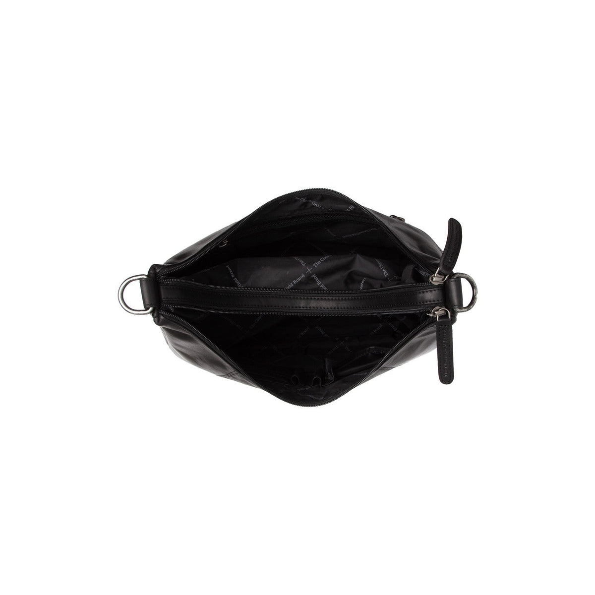 Marle Bolso de hombro de cuero flor - Structured Side Profile Showing Gusset Depth &amp; Expansion Capacity