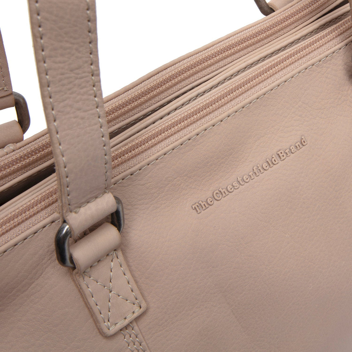 Marvos Full-Grain Leather Shoulder Bag para Mujer - Structured Side Profile Showing Gusset Depth &amp; Expansion Capacity