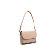 Miloa Full-Grain Leather Shoulder Bag para Mujer in Classic 100% Full-Grain Leather - Full Exterior Front Profile View | Comprar online