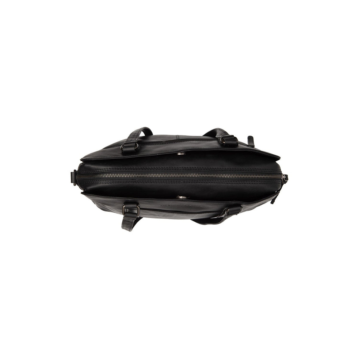 Pretoria Full-Grain Leather Shoulder Bag para Mujer - Structured Side Profile Showing Gusset Depth &amp; Expansion Capacity