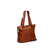 Rome Full-Grain Leather Shoulder Bag para Mujer in Classic 100% Full-Grain Leather - Full Exterior Front Profile View | Comprar online