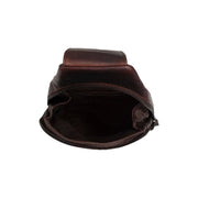 Brown Leather Sling Bag Bowey para Mujer, detail view 3