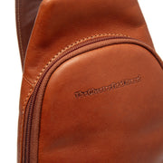 Cognac Leather Sling Bag Bowey para Mujer, detail view 1