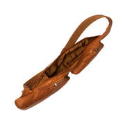 Cognac Leather Sling Bag Logan para Mujer, detail view 5