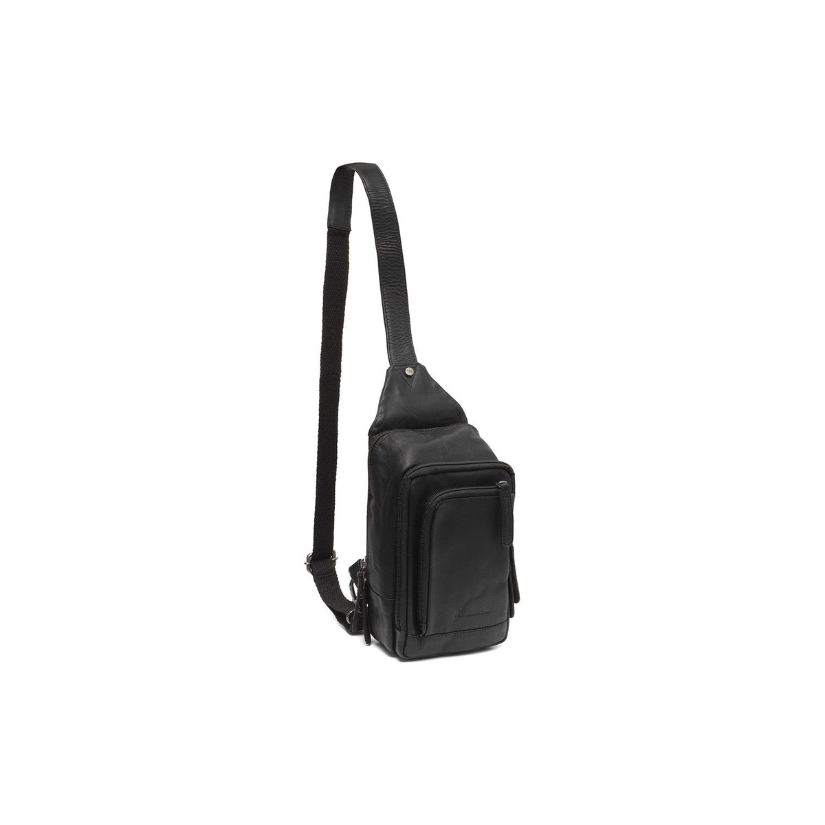 Leather Sling Bag Riga para Mujer in Classic 100% Full-Grain Leather - Full Exterior Front Profile View | Comprar online