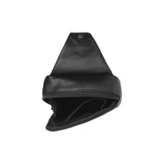 Solid Antique Brass Hardware &amp; Heavy-Duty Dual Zipper Detail on Leather Sling Bag Salla para Mujer