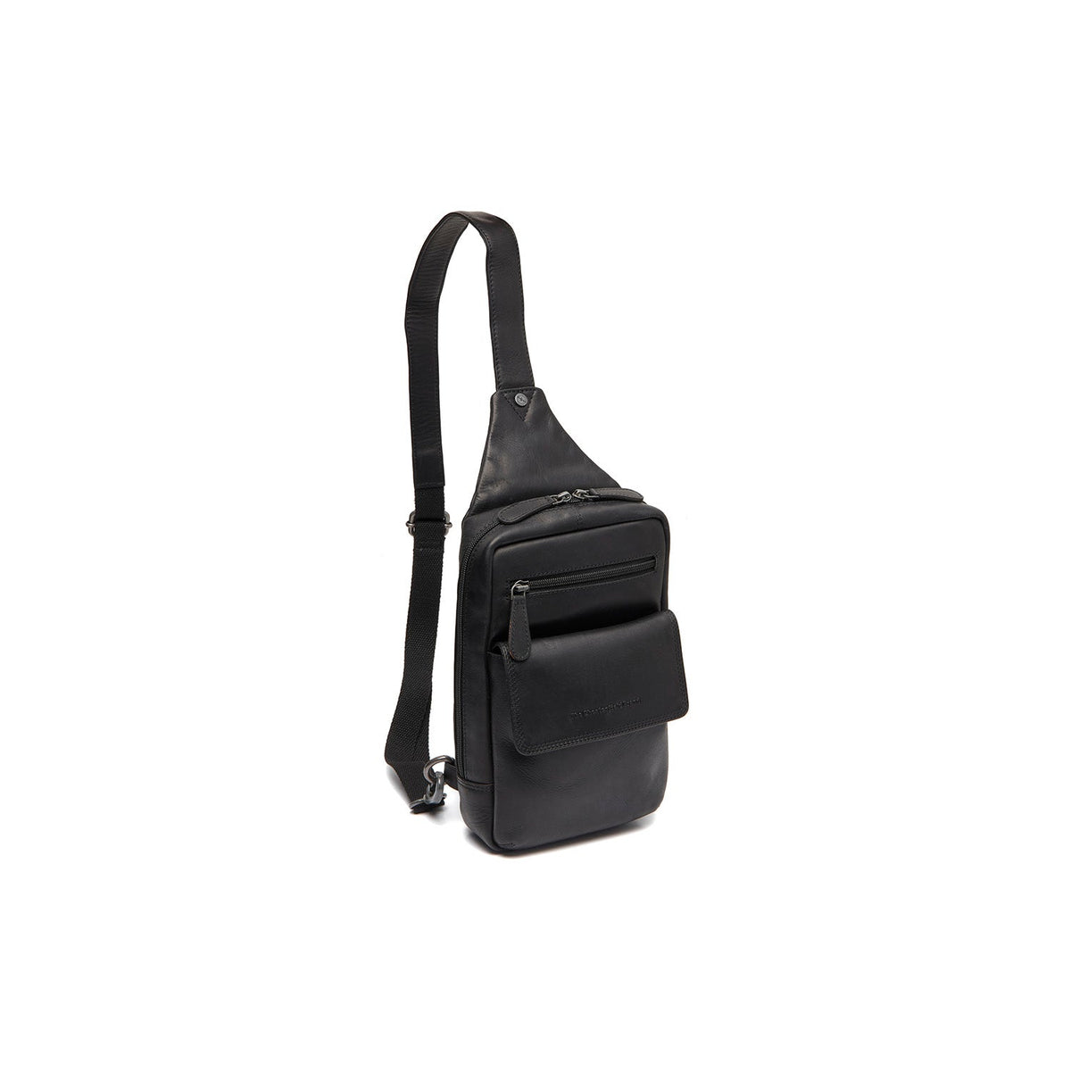 Leather Sling Bag Turelle para Mujer in Classic 100% Full-Grain Leather - Full Exterior Front Profile View | Comprar online
