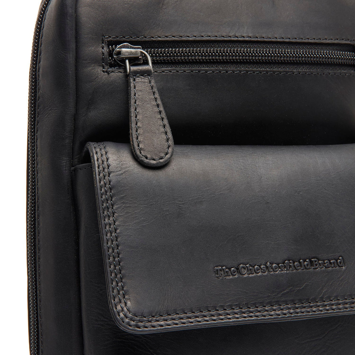 Leather Sling Bag Turelle para Mujer - Structured Side Profile Showing Gusset Depth &amp; Expansion Capacity
