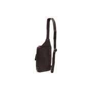 Brown Leather Sling Bag Turelle para Mujer, detail view 6