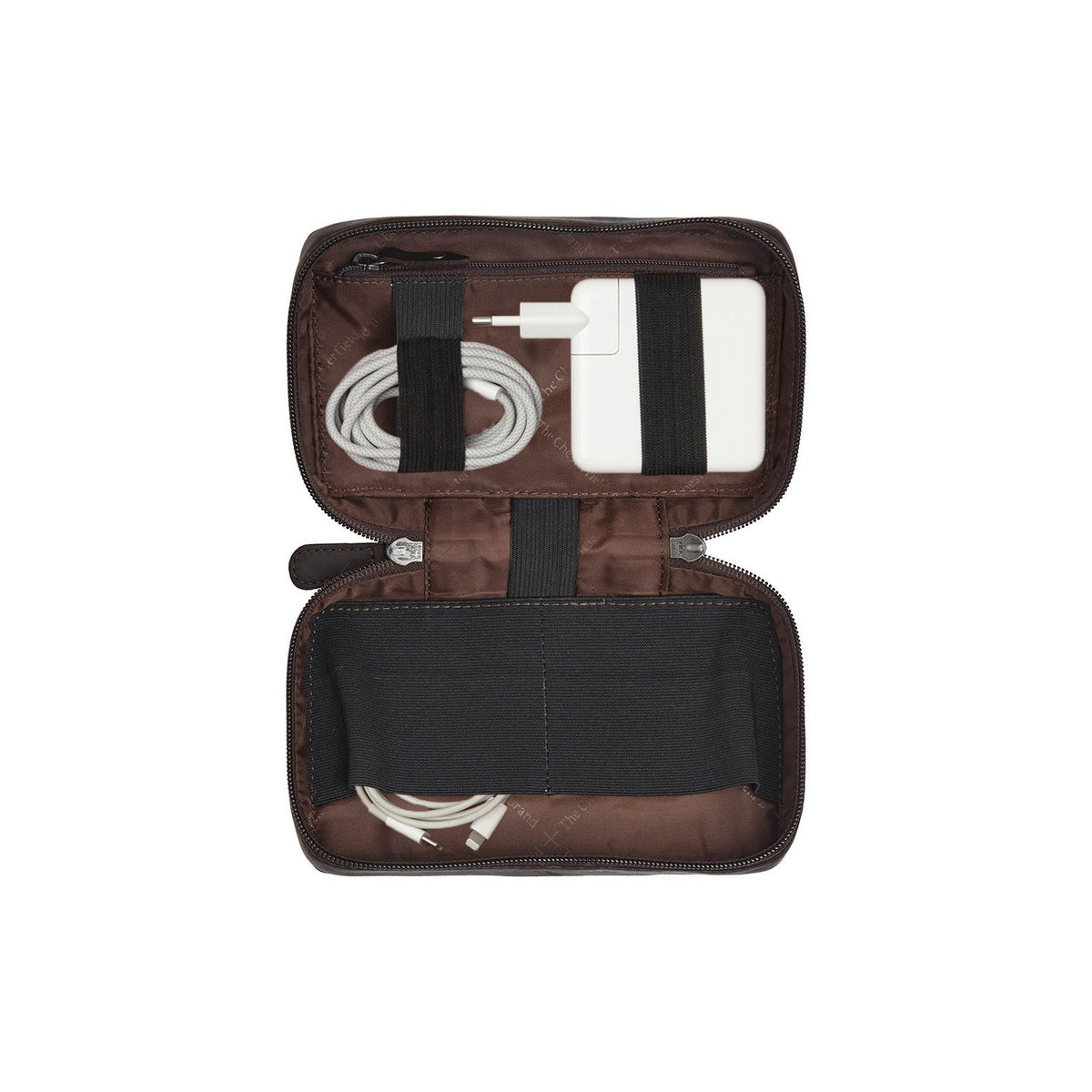 Tailored Rib Cuffs &amp; Hem Craftsmanship Construction Detail on Leather Tech-Organizer Ardan para Mujer