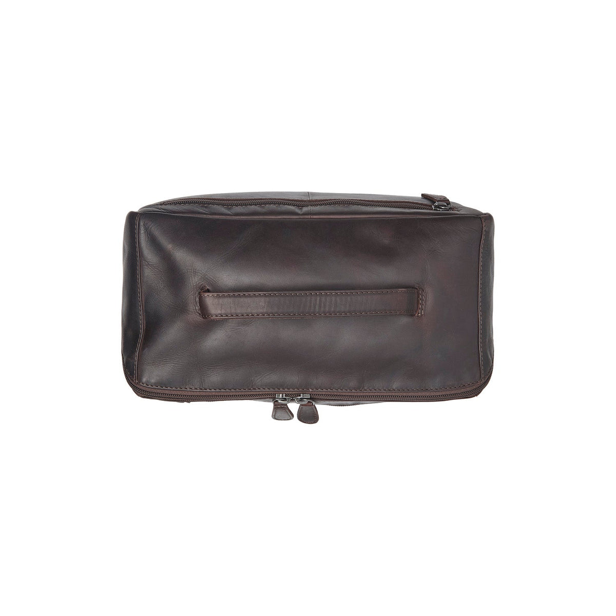 
Brown Leather Toiletry Bag Trevia, detail view 3
