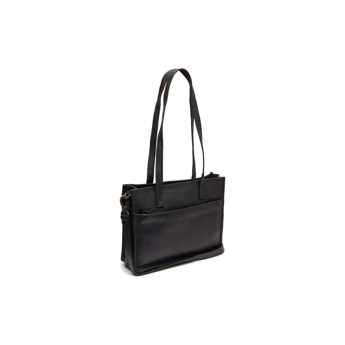 Estella Full-Grain Leather Tote Bag para Mujer in Classic 100% Full-Grain Leather - Full Exterior Front Profile View | Comprar online