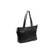 
Osira Bolso tote de cuero flor en clásico 100% cuero flor integral - Full Exterior Vista frontal y silueta entallada | Comprar online