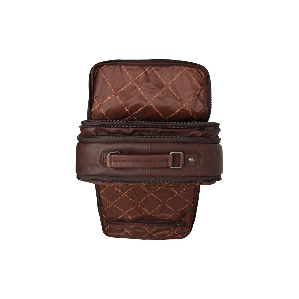 
Brown Leather Travel Backpack Jamaica, detail view 6