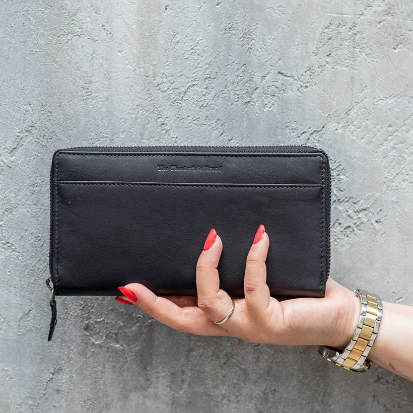 Halle Full-Grain Cartera de Cuero para Mujer