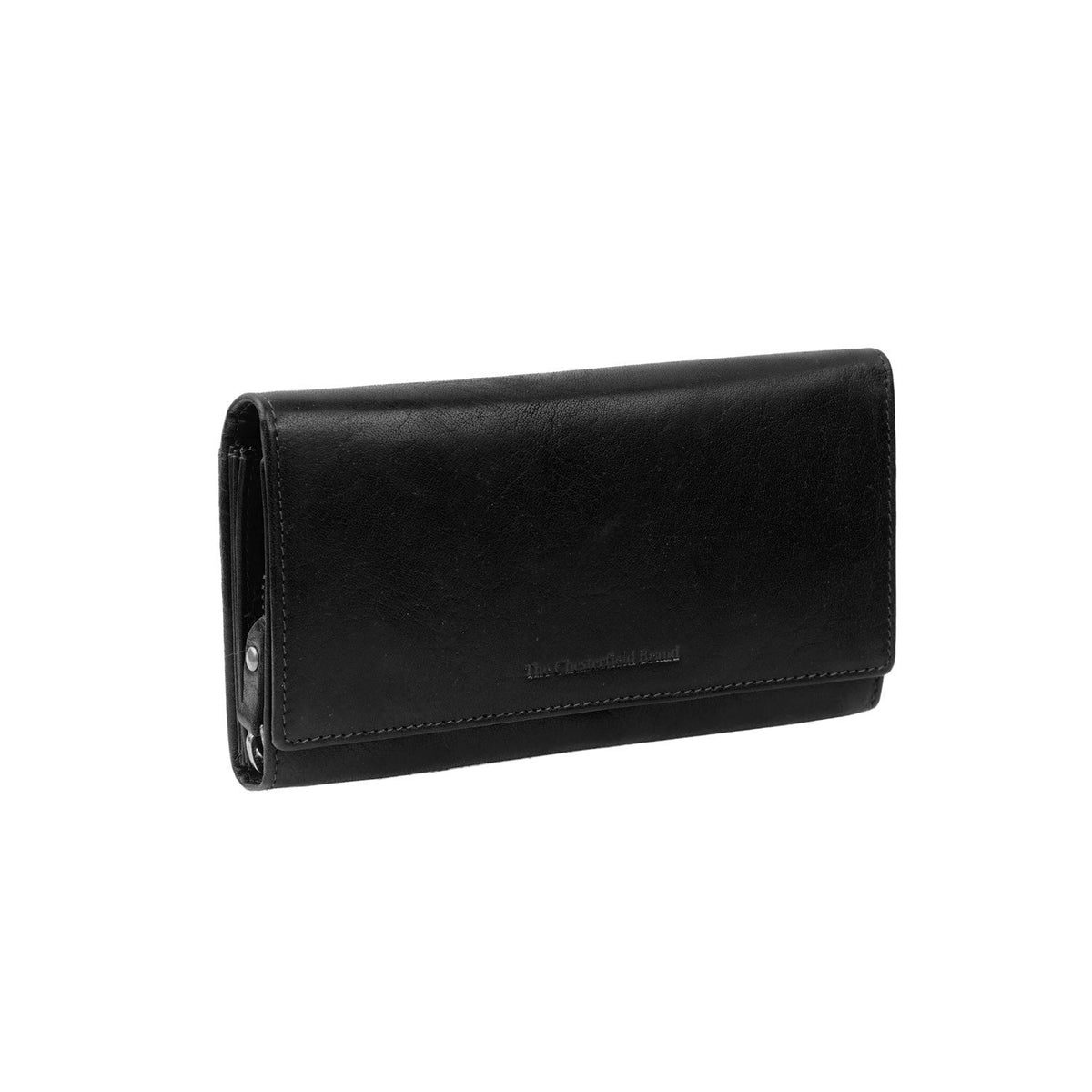 Hampton Full-Grain Cartera de Cuero para Mujer in Classic 100% Full-Grain Leather - Full Exterior Front Profile View | Comprar online
