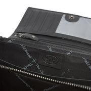 Mirthe Full-Grain Cartera de Cuero para Mujer - Structured Side Profile Showing Gusset Depth &amp; Expansion Capacity