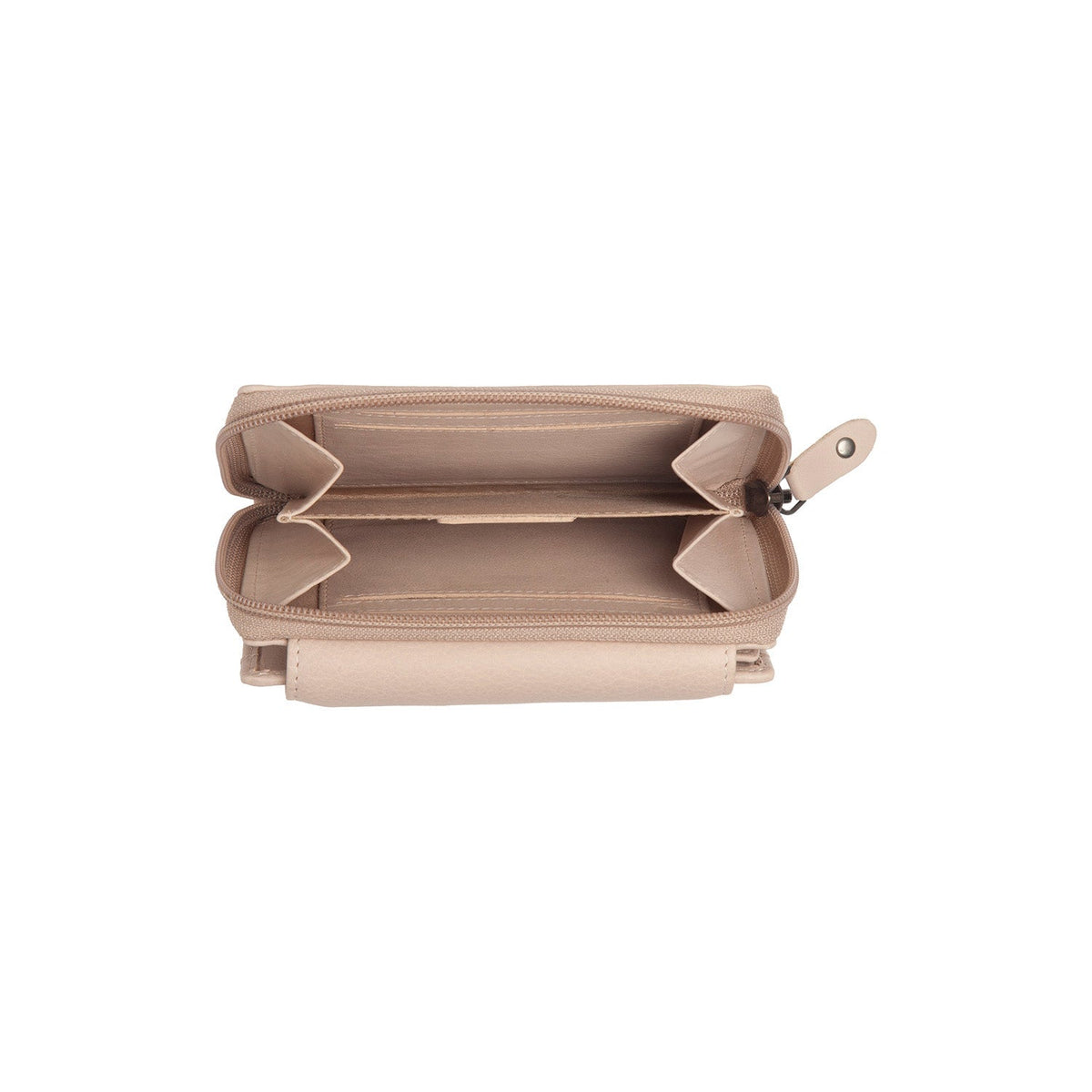 Orveta Full-Grain Cartera de Cuero para Mujer - Structured Side Profile Showing Gusset Depth &amp; Expansion Capacity