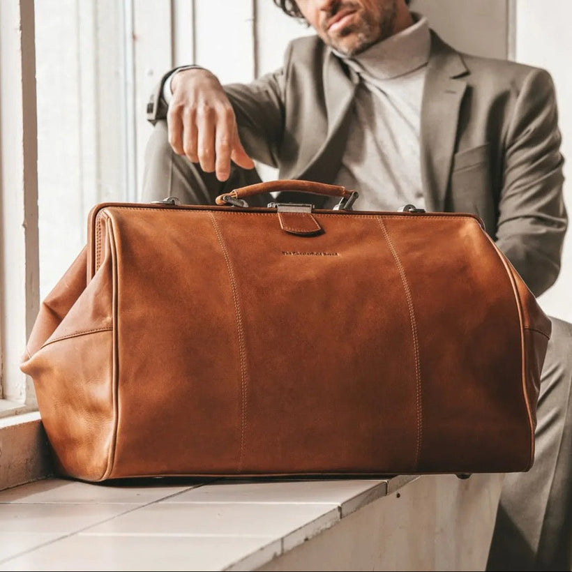 Corfu Full-Grain Leather Weekender Bag para Mujer