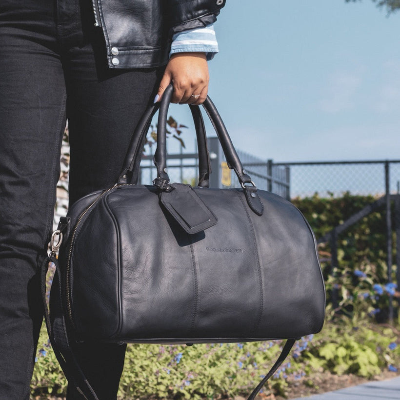 Liam Bolsa de viaje weekender de cuero flor