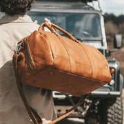 
Melbourne Bolsa de viaje weekender de cuero flor – alternate product view 2