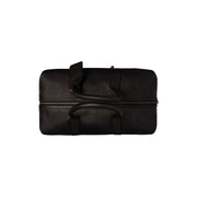 
Portsmouth Bolsa de viaje weekender de cuero flor - Perfil lateral estructurado con profundidad de fuelle