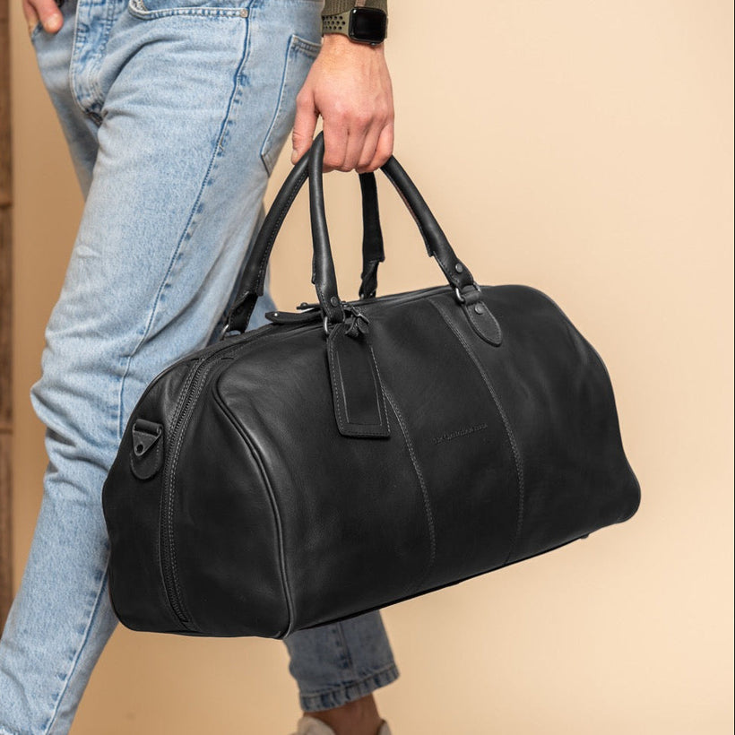William Bolsa de viaje weekender de cuero flor