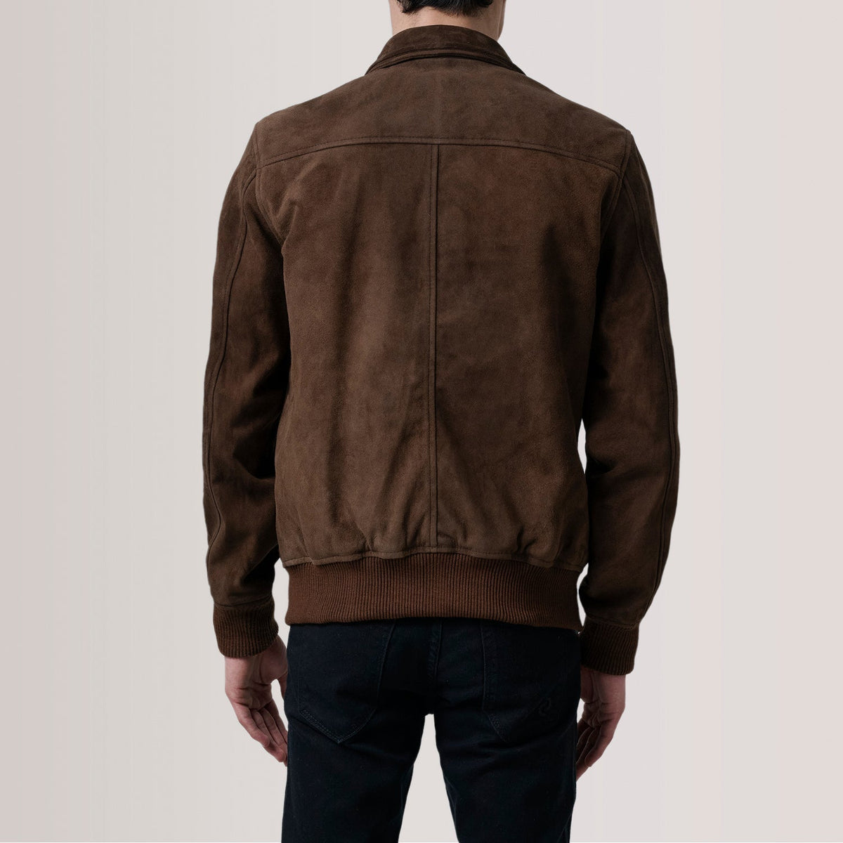 Lester Brown Suede Bomber Jacket – Vista alternativa del producto 5