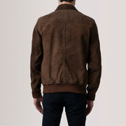 Lester Brown Suede Bomber Jacket – Vista alternativa del producto 5