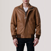 Lester Brown Suede Bomber Jacket – Vista alternativa del producto 4