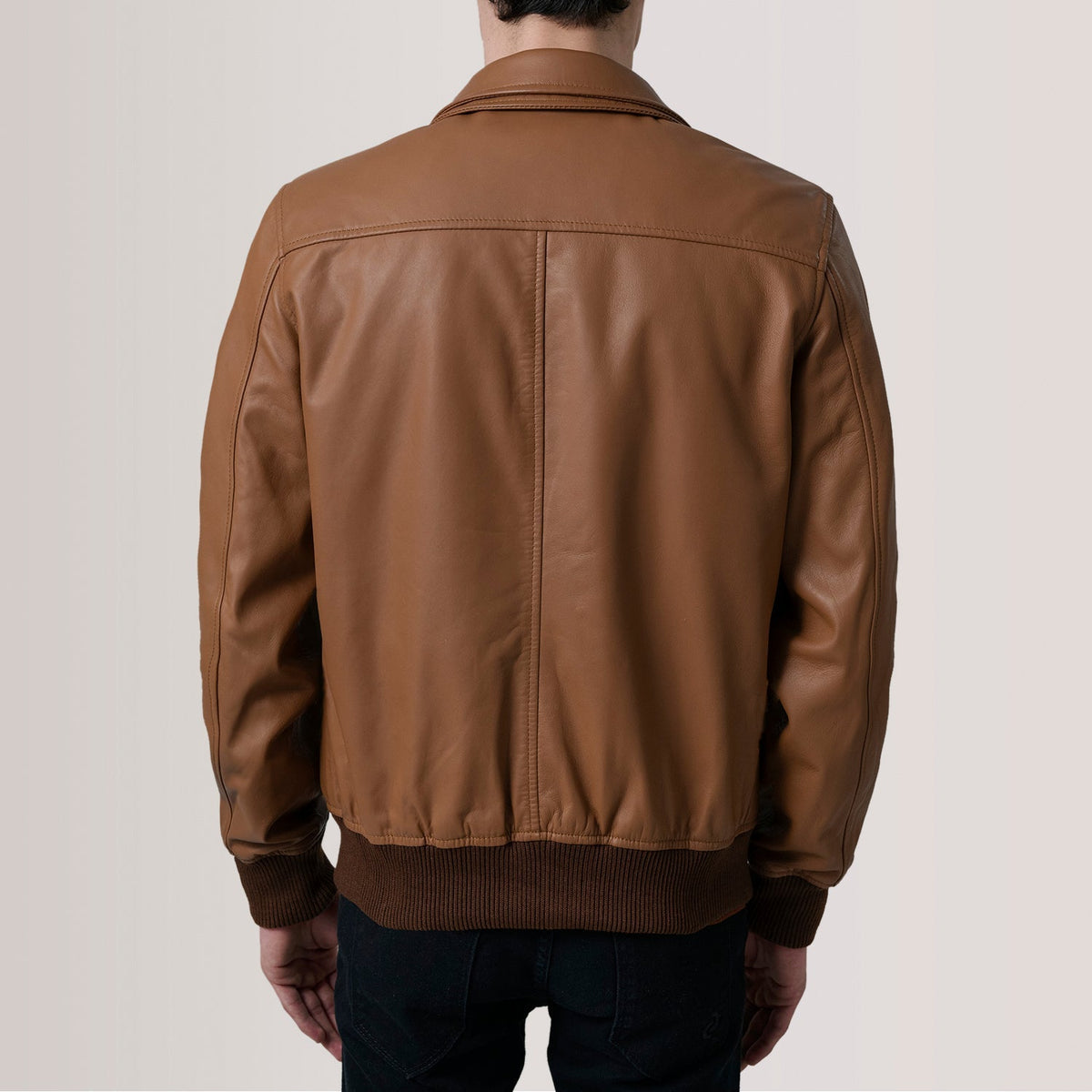 Lester Brown Suede Bomber Jacket – Vista alternativa del producto 5