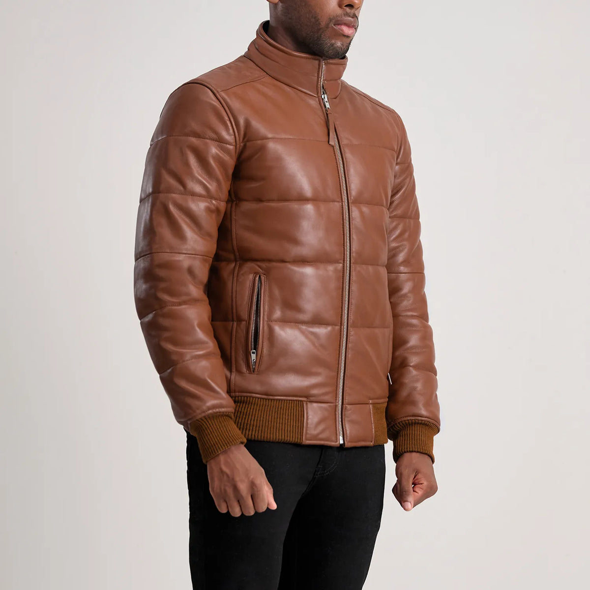 Lucas Cazadora Bomber de Cuero para Hombre – Vista alternativa del producto 2