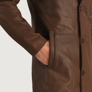 Mateo Abrigo de Cuero para Hombre – Vista alternativa del producto 6