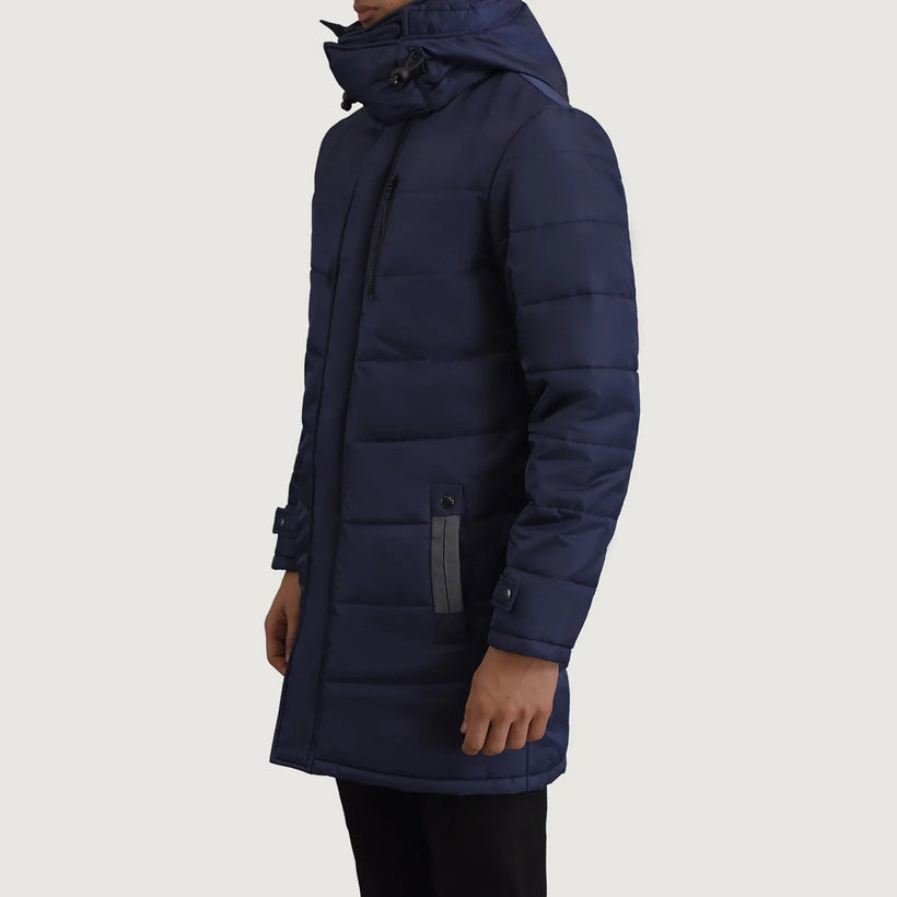 Moore Azul Hooded Parka para Hombre