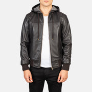 Nintenzo Cazadora Bomber de Cuero para Hombre – Vista alternativa del producto 1