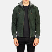 Nintenzo Cazadora Bomber de Cuero para Hombre – Vista alternativa del producto 1