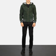 Nintenzo Cazadora Bomber de Cuero para Hombre – Vista alternativa del producto 3