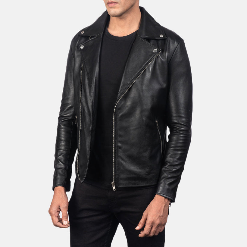Noah Chaqueta Biker de Cuero para Hombre