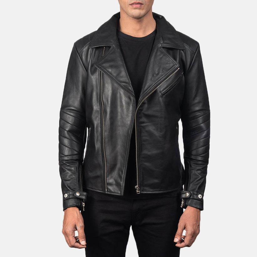 Raiden Chaqueta Biker de Cuero para Hombre