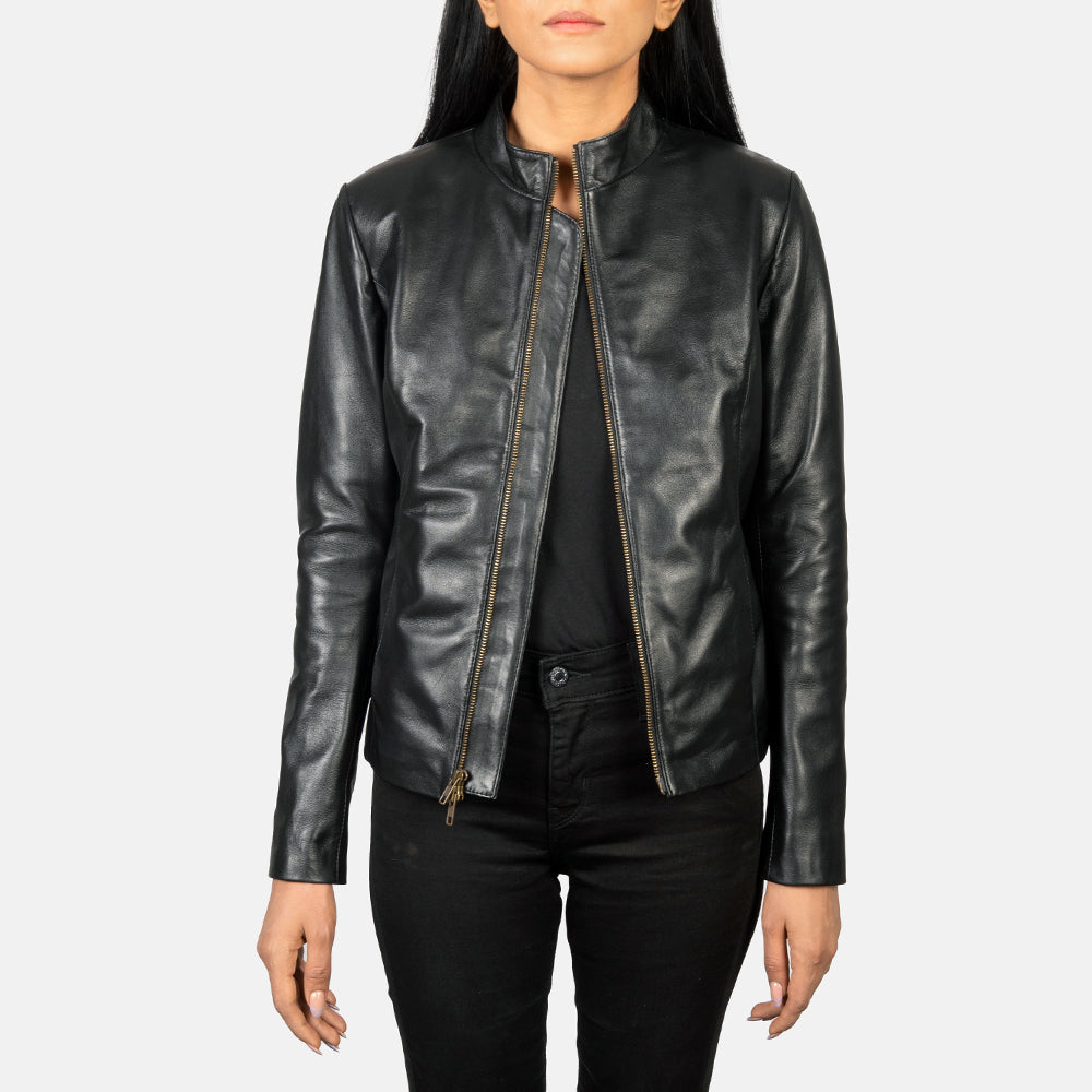 Rumella Chaqueta Biker de Cuero para Mujer – Vista alternativa del producto 1