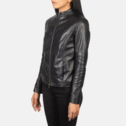 Rumella Chaqueta Biker de Cuero para Mujer – Vista alternativa del producto 2