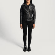 
Rumy Granate Chaqueta Biker de Cuero para Mujer – alternate product view 3