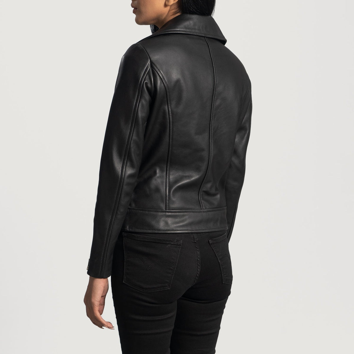 
Rumy Granate Chaqueta Biker de Cuero para Mujer – alternate product view 5