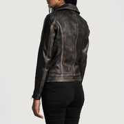 
Rumy Granate Chaqueta Biker de Cuero para Mujer – alternate product view 5
