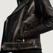 
Rumy Granate Chaqueta Biker de Cuero para Mujer – alternate product view 6